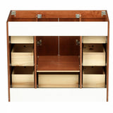 Ultraline 42 in. W x 21 in. D x 34.5 in. H Vanity Cabinet Only in Medium Alder - Super Arbor