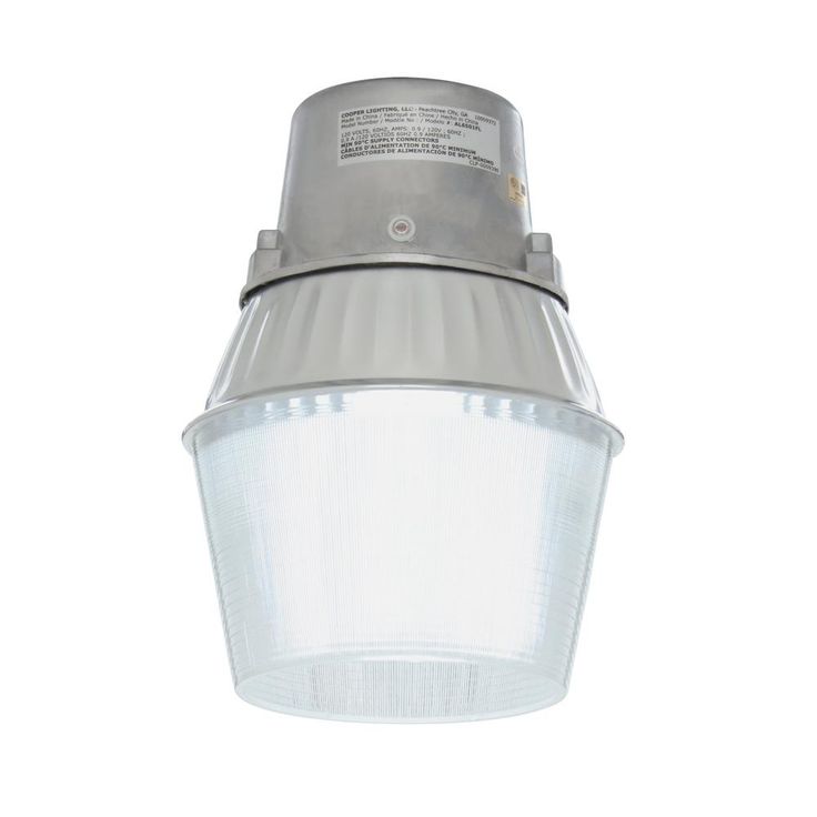 65-Watt Metallic Outdoor Fluorescent Security Wall and Area Light with Dusk to Dawn Photocell Sensor