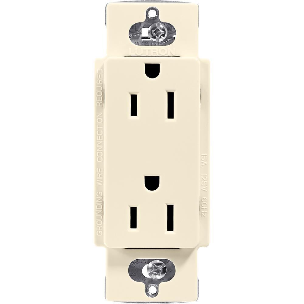 Claro 15 Amp Duplex Outlet, White - Super Arbor