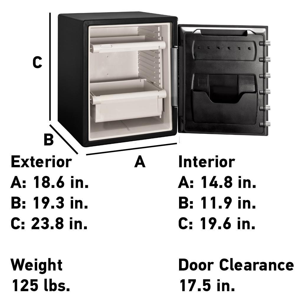 SFW205TWC 2.0 cu. ft. Fireproof Safe and Waterproof Safe with Touchscreen Keypad - Super Arbor