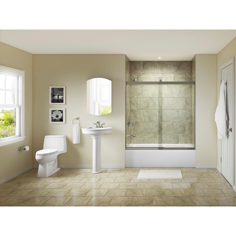 Santa Rosa Comfort Height 1-Piece 1.28 GPF Compact Single Flush Elongated Toilet in White, Seat Included (3-Pack) - Super Arbor