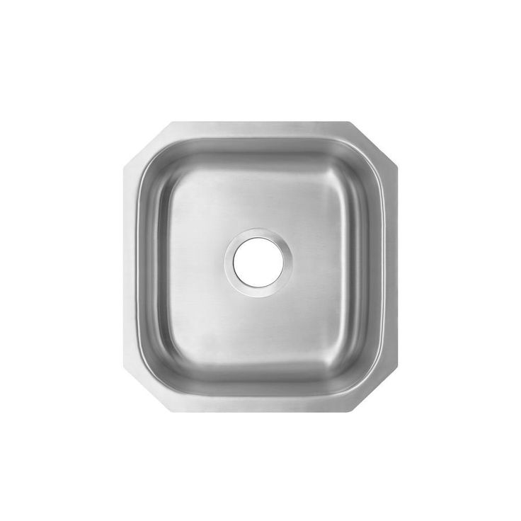 Undermount 18-Gauge Stainless Steel 16 in. 0-Hole Round Single Bowl Bar Sink