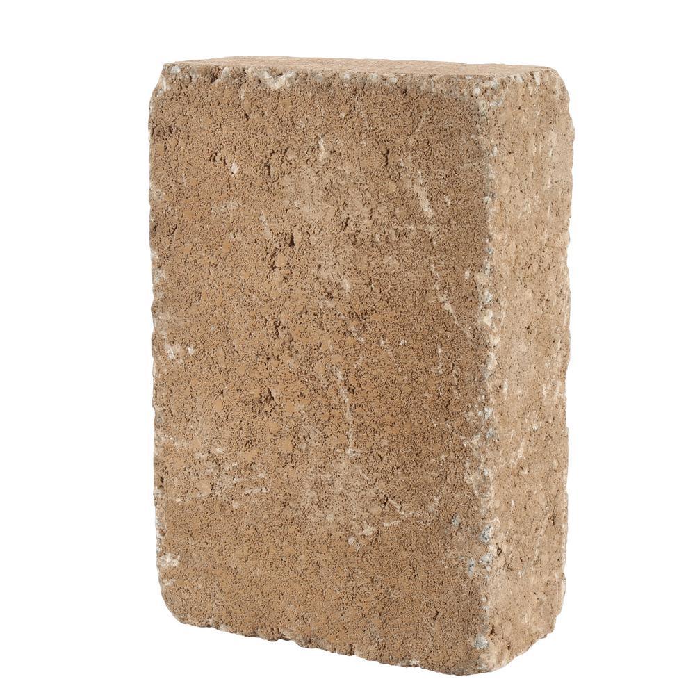 RumbleStone Large 3.5 in. x 10.5 in. x 7 in. Cafe Concrete Garden Wall Block - Super Arbor