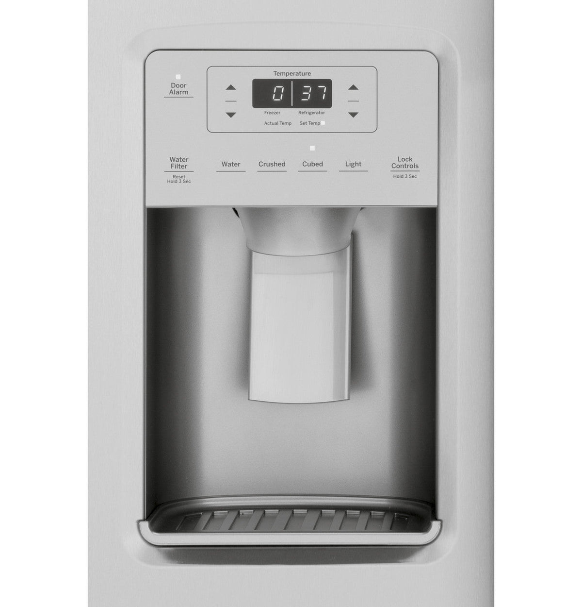 GE 25.1 cu. ft. Side-by-Side Refrigerator in Fingerprint Resistant Stainless Steel, GSS25IYNFS
