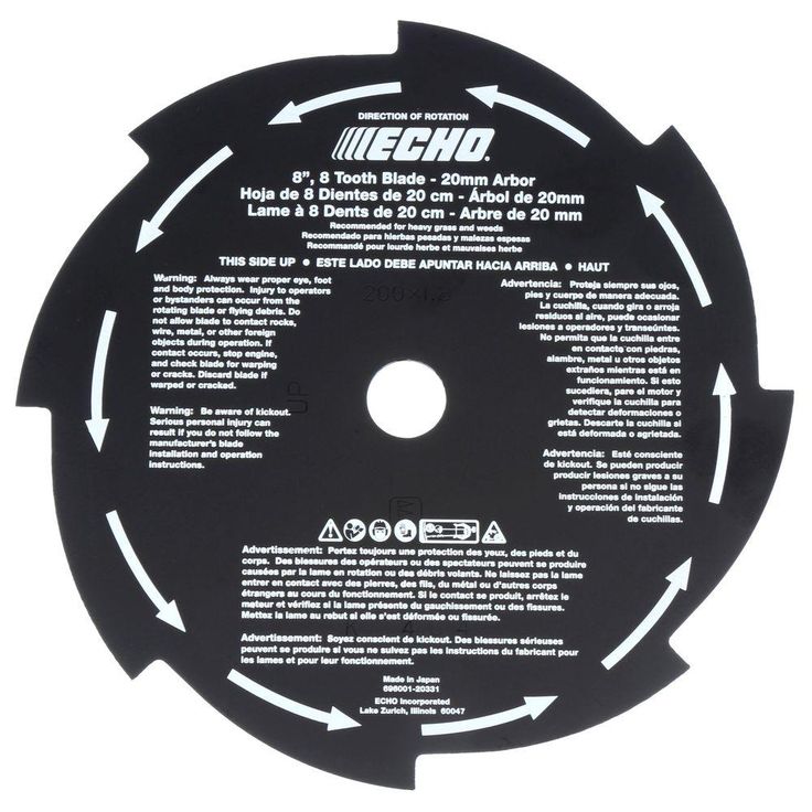 ECHO 8 in. 8-Tooth Brush Blade Conversion Kit (20 mm)