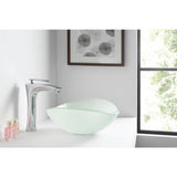 Craft Deco-Glass Vessel Sink in Lustrous Frosted - Super Arbor