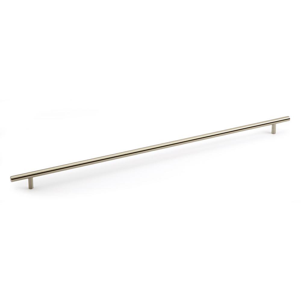 5-1/16 in. (128 mm) Center-to-Center Brushed Nickel Steel Contemporary Drawer Pull - Super Arbor