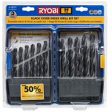 RYOBI Black Oxide Index Drill Bit Set (29-Piece) – A10D291