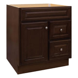 Hampton 30 in. W x 21 in. D x 33.5 in. H Bathroom Vanity Cabinet Only in Cognac