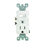 15 Amp Tamper-Resistant Combination Switch and Outlet, Ivory - Super Arbor