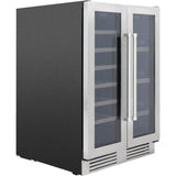 Thor Kitchen 116-Bottle Capacity Stainless Steel Dual Zone Cooling Built-In/Freestanding Wine Chiller