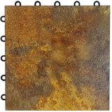 Greatmats Max Tile 12 in. x 12 in. x 5/8 in. Cherry Vinyl Interlocking Raised Modular Floor Tile (Case of 26)