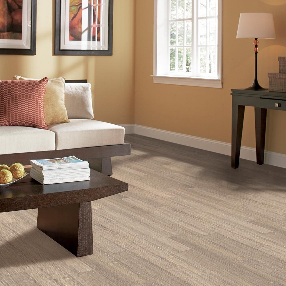Home Legend Hand Scraped Strand Woven Poppyseed 1/2 in.x7.48 in.x72.835 in. Engineered Click Bamboo Flooring(30.268 sq. ft. /case) - Super Arbor