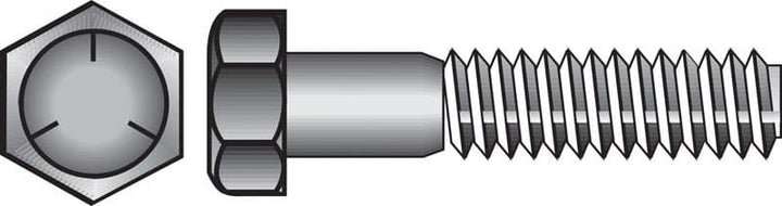 Hillman 1/2 in. Diameter x 1-1/4 in. Length Heat-Treated Zinc Steel Hex Head Cap Screw, 50-Pack