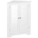 Ellsworth 18 in. L x 31-1/4 in. H x 25-1/2 in. H Freestanding MDF 3-Shelf Corner Cabinet in Espresso - Super Arbor