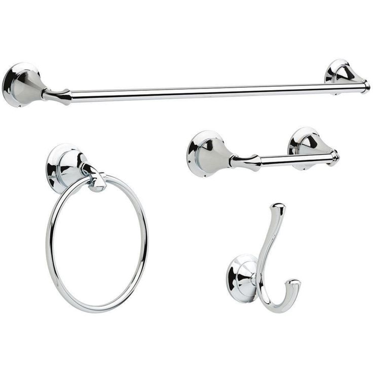 DELTA 4-Piece Linden Decorative Bathroom Hardware Set