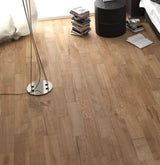 Style Selections Woods Natural 6-in x 24-in Porcelain Wood Look Floor Tile (Common: 6-in x 24-in; Actual: 5.84-in x 23.5-in)