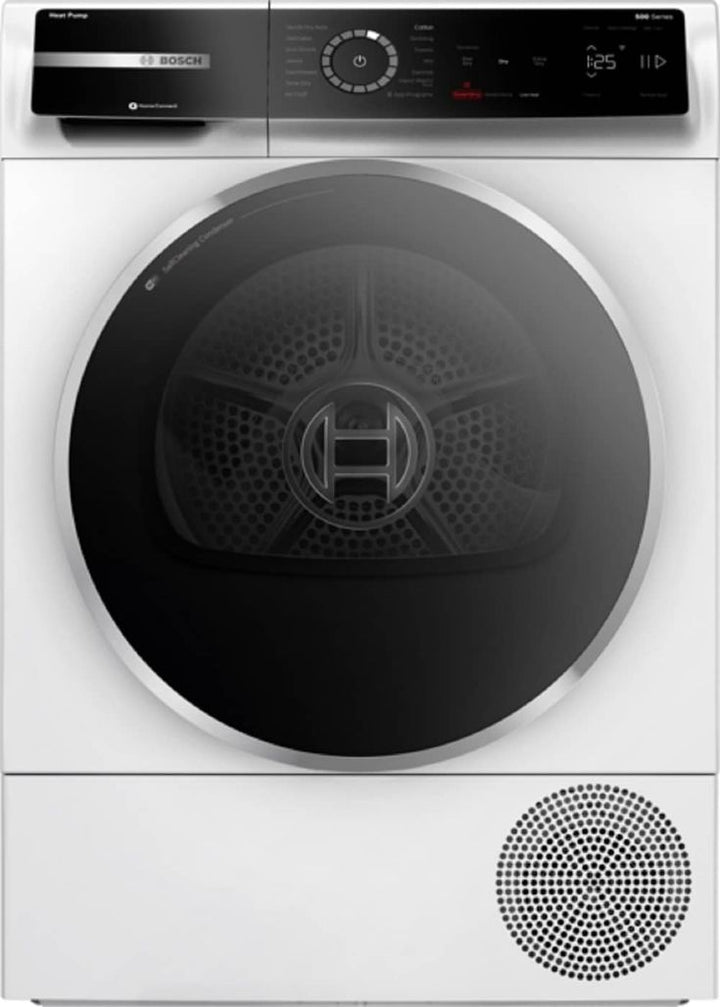 Bosch 4.0-cu ft Reversible side swing Stackable Electric Dryer (White) ENERGY STAR