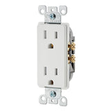 Decora 15 Amp Tamper Resistant Duplex Outlet, White - Super Arbor