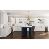 Home Decorators Collection Newport 27 in. W x 24 in. D x 18 in. H Assembled Plywood Wall Bridge Kitchen Cabinet in Pacific White with Soft Close