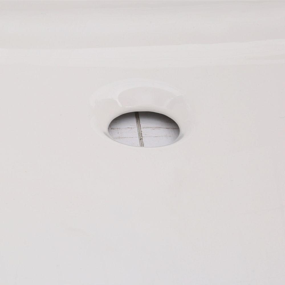 Tea-for-Two 5 ft. Whirlpool Tub with Reversible Drain in White - Super Arbor