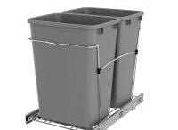 Rev-A-Shelf 20-Quart Plastic Soft Close Pull Out Trash Can