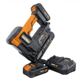 Cordless 20-Volt 4-in-1 18-Gauge 2 in. Flooring Nailer and Stapler with Lithium-Ion Batteries, Case, and Fasteners - Super Arbor