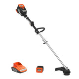 YARD FORCE 60-Volt Cordless Lithium-ion 16 in. Electric String Trimmer with Battery and Fast Charger Included