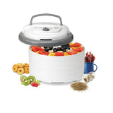 Snackmaster Pro 5-Tray White Food Dehydrator with Temperature Control
