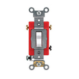 15/20 Amp 3-Way Industrial Toggle Switch, White - Super Arbor