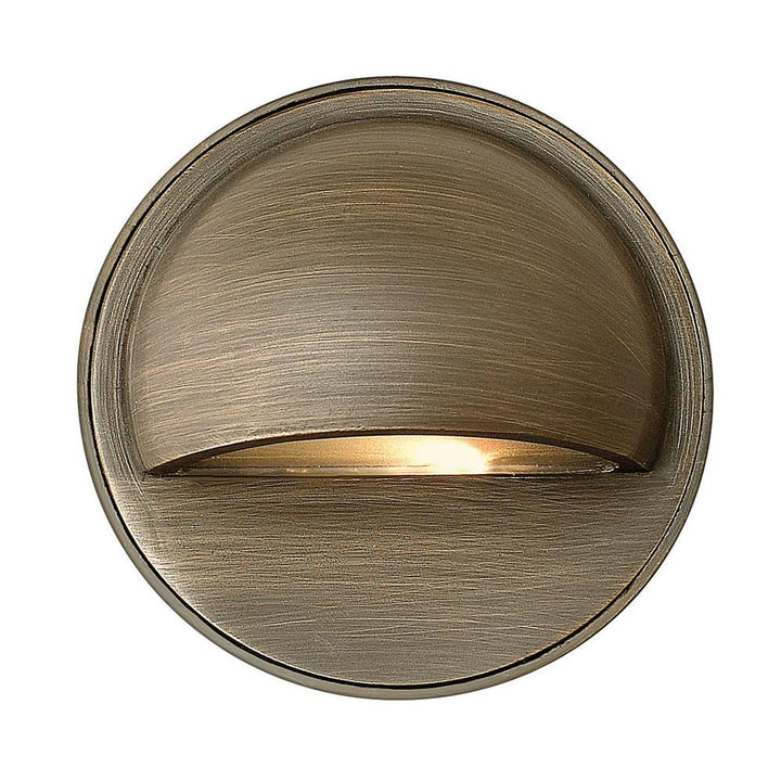 Hardy Island Round Eyebrow Matte Bronze LED Deck Sconce - Super Arbor