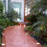 Argee 40 ft. Decorative Plastic Brick Edging with 6 Solar Lighted Bricks - Super Arbor