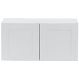 Cambridge Shaker Assembled 27x30x12 in. All Plywood Wall Cabinet with 2 Soft Close Doors in White - Super Arbor