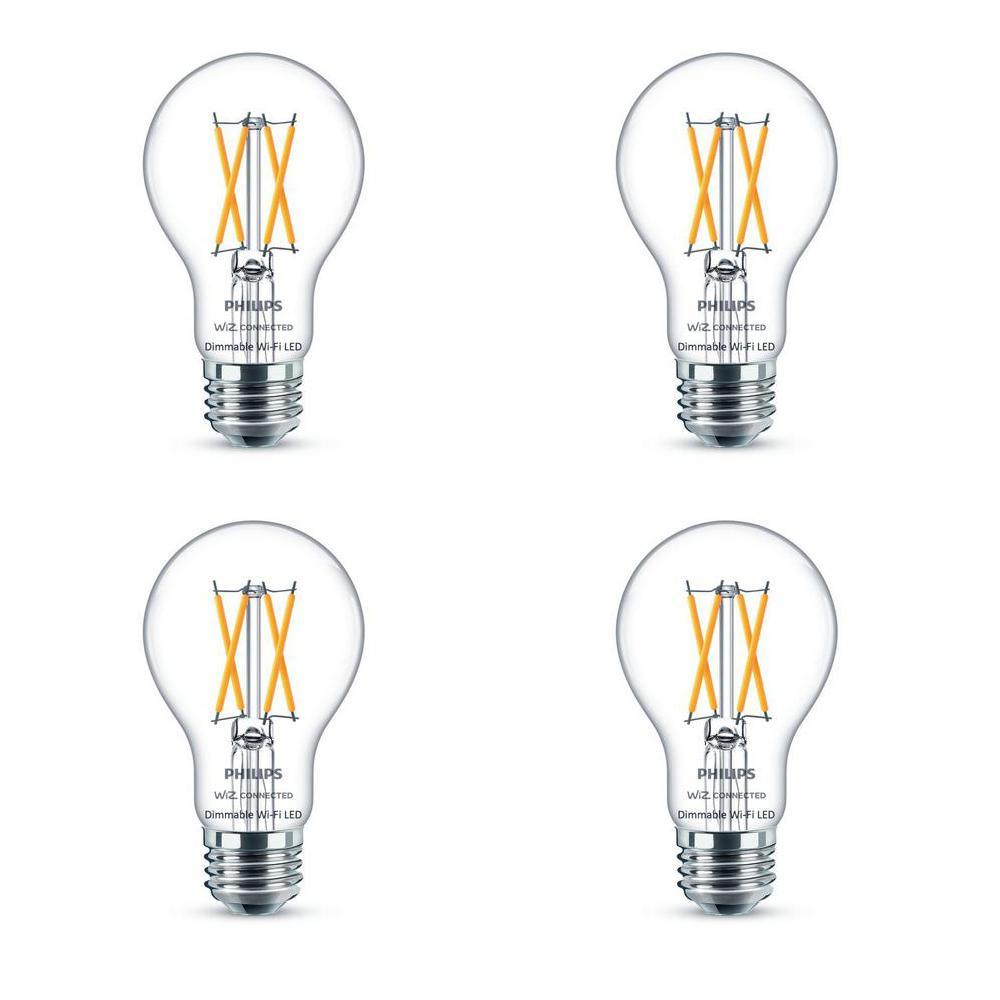 Amber A19 LED 40W Equivalent Dimmable Smart Wi-Fi Wiz Connected Wireless Light Bulb - Super Arbor