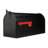 Admiral Medium, Aluminum, Post-Mount Mailbox, Textured White - Super Arbor