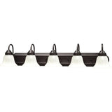 5-Light Brushed Nickel Bath Light
