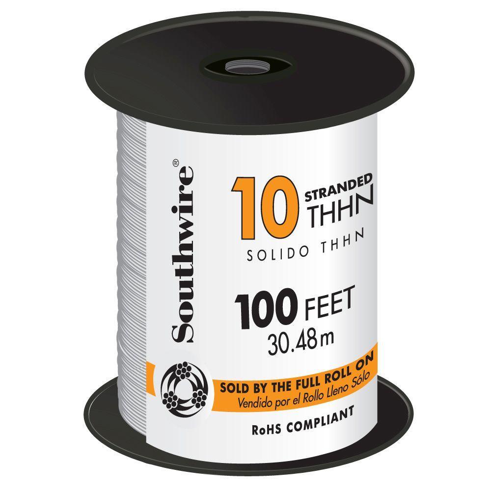 500 ft. 10 Black Stranded CU THHN Wire - Super Arbor