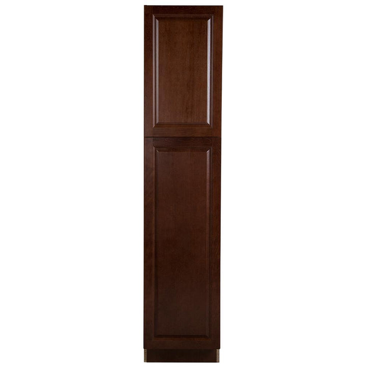 Benton Assembled 18x84x24 in. Pantry Cabinet with Adjustable Shelves in Amber - Super Arbor