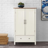 Bainport Ivory Wood Kitchen Pantry with Haze Top (28 in. W x 45 in. H) - Super Arbor