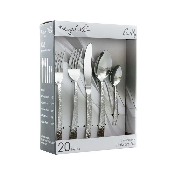 Baily 20-Piece Silver Stainless Steel Flatware Set (Service for 4)