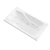 Coral 5 ft. Rectangular Drop-in Whirlpool Bathtub in White - Super Arbor