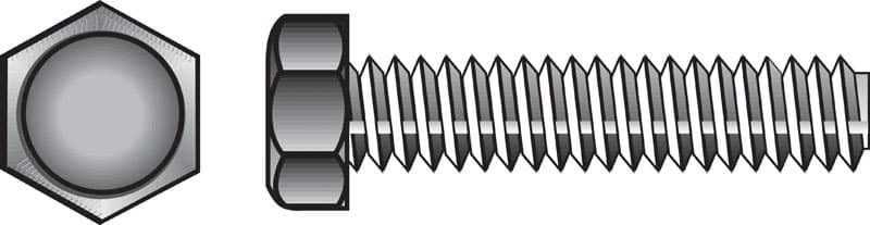 Hillman 1/2 in. Diameter x 2 in. Length Zinc-Plated Steel Hex Tap Bolts, Coarse Thread, 50-Pack