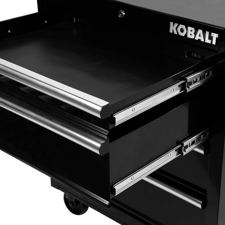 Kobalt 26.7-in W x 33-in H 4-Drawer Steel Rolling Tool Cabinet (Black)