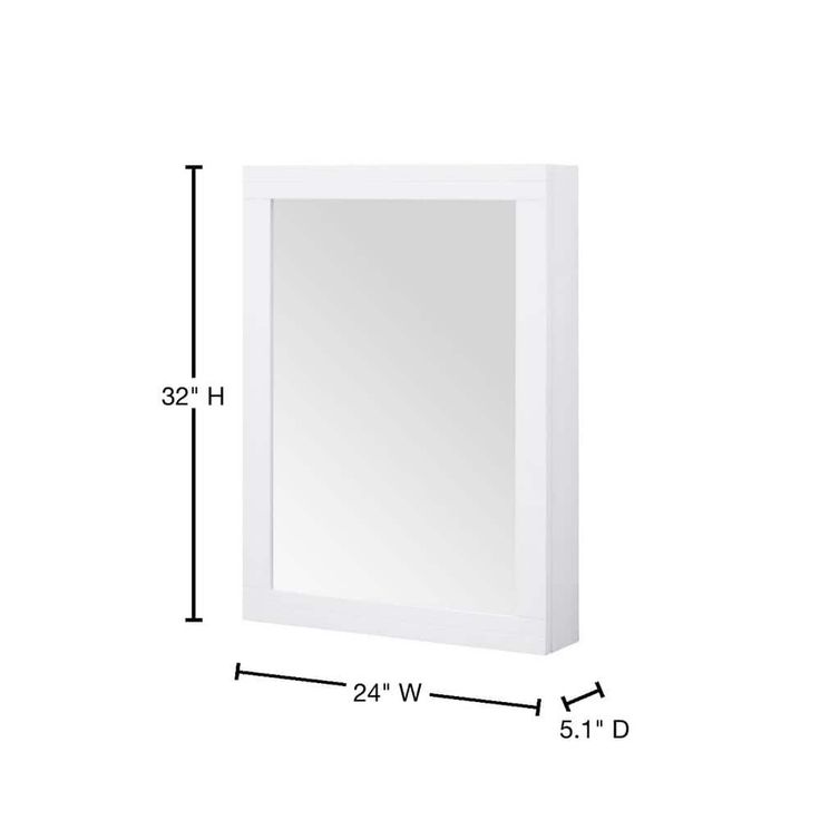 Home Decorators Collection Sturgess 24 in. W x 32 in. H Rectangular Medicine Cabinet with Mirror