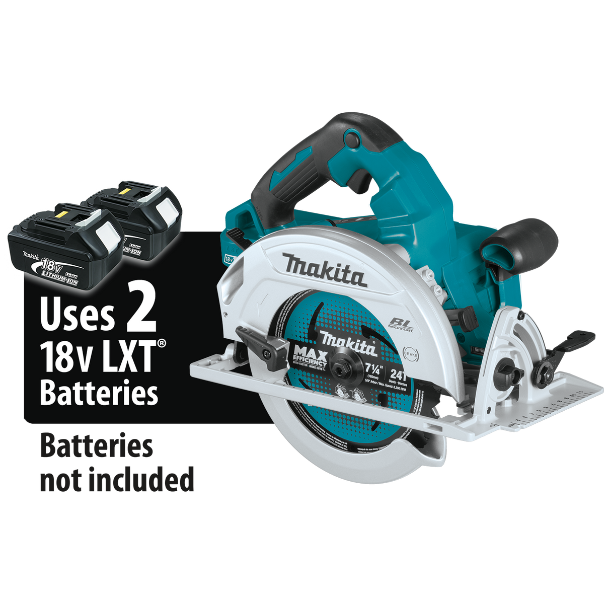 Makita 18V X2 LXT (36V) Brushless Cordless 7-1/4 in. Circular Saw, AWS Capable – Tool Only (XSH06Z)