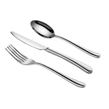 Rain II 36-Piece Forged 18/10 Stainless Steel Flatware Set Service for 12