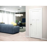 30 in. x 80 in. x 1-3/8 in. Shaker White Primed T-Shape 3-Panel Solid Core Wood Interior Slab Door - Super Arbor