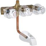 Belanger 3-Handle 2-Spray Tub and Shower Faucet in Polished Chrome (Valve Included) - Super Arbor