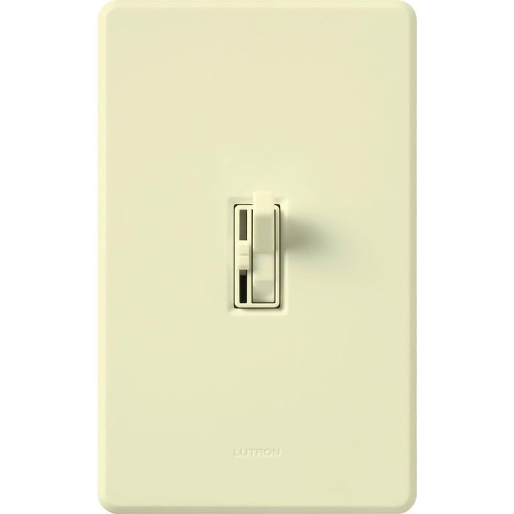 Lutron Toggler 1.5-Amp Single-Pole/3-Way Quiet 3-Speed Slide-To-Off Fan Control- Ivory