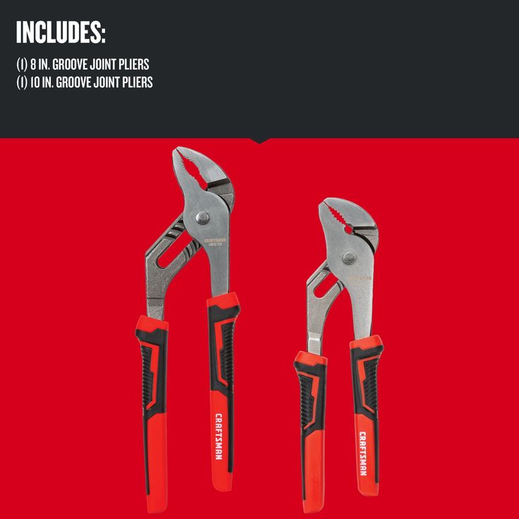 CRAFTSMAN 2-Pack Tongue & Groove Plier Set